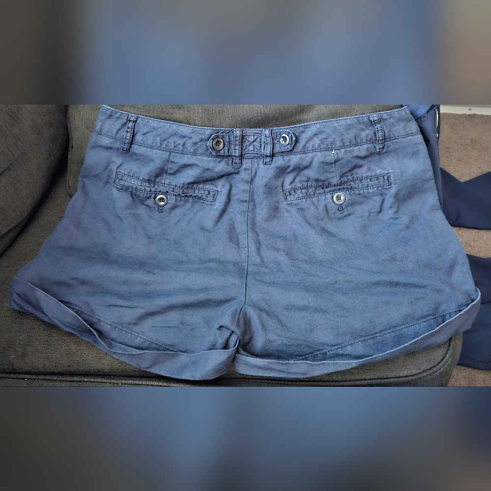 GAP Blue Cargo Shorts Lightweight Summer Essential - Picture 5 of 6